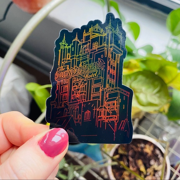 Disney Accessories - LAST 1🕸Holographic Tower of Terror Sticker